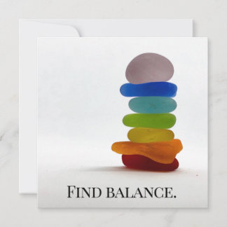 Find Balance Blank Notecard