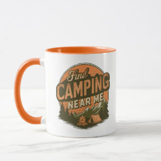 Find Camping Near Me – Retro Camping Mug
