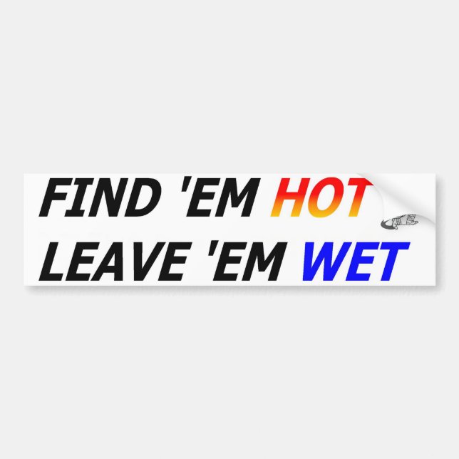 FIND HOT BUMPER STICKER (Front)