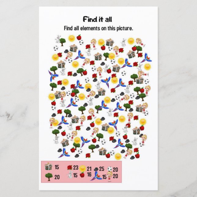 Find it all - children game (Front)