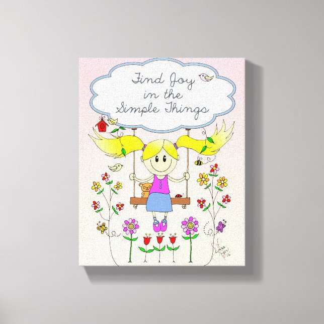 Find Joy in Simple Things Canvas Print (Front)