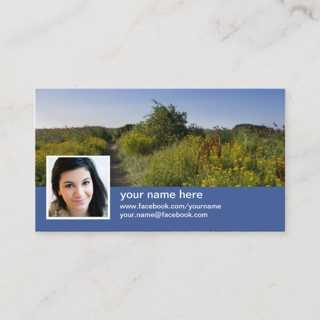 Find me on facebook CC0417 Business Card (Front)