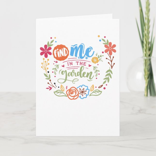 Find Me the Garden Card (Front)