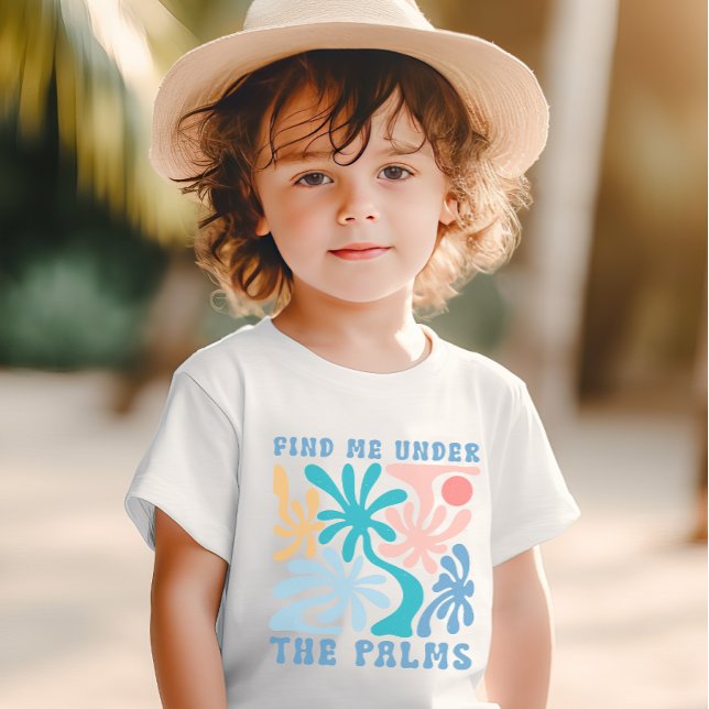 Find me under the Palms kids summer theme T-Shirt (Find me under the Palms kids summer theme T-Shirt)