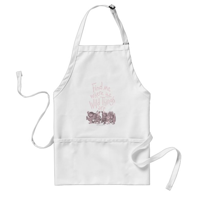 Find Me Where the Wild Things Are Standard Apron (Front)