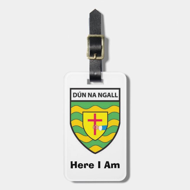 Find My Luggage Personalized Donegal County ID Tag (Front Vertical)
