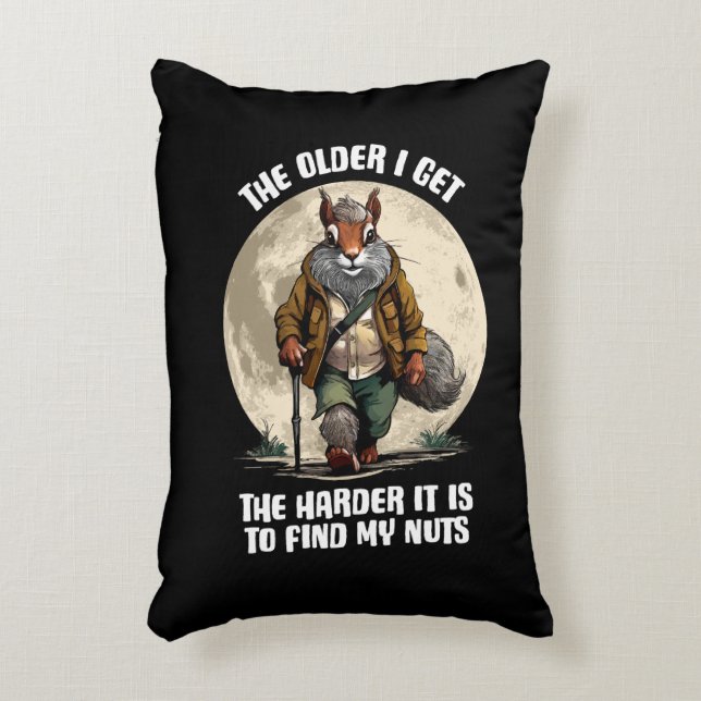 Find My Nuts - funny squirrel Accent Pillow (Front(Vertical))