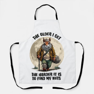 Find My Nuts - funny squirrel Apron