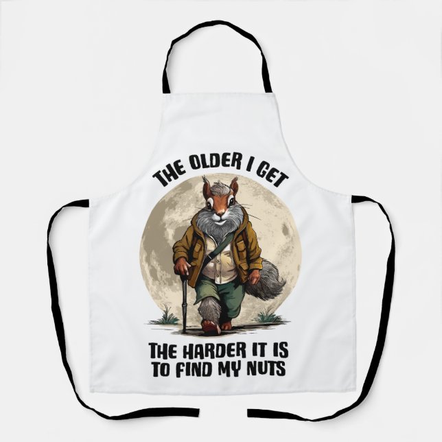 Find My Nuts - funny squirrel Apron (Front)