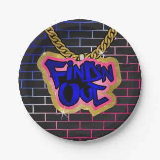 Find 'N Out Plate! Hip Hop! Paper Plate