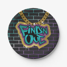 Find 'N Out Plate! Teal and Purple!