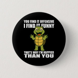 Find Offensive Find Funny Adult Humour Quote 2 Inch Round Button