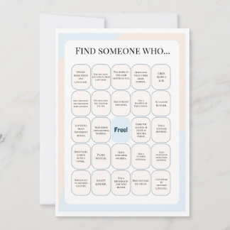 Find Someone Who Classroom Bingo Activity