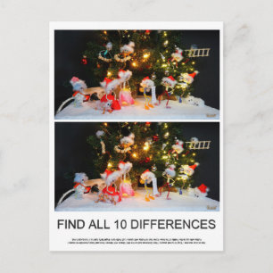 Find the 10 differences Fubby's spot the differenc Postcard