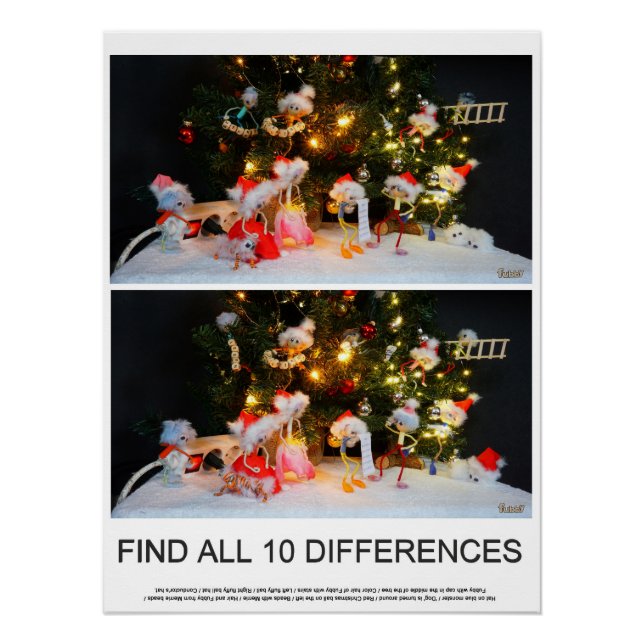 Find the 10 differences Fubby's spot the differenc Poster (Front)