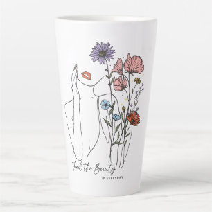 Find The Beauty In Everyday Inspirational Quote  Latte Mug