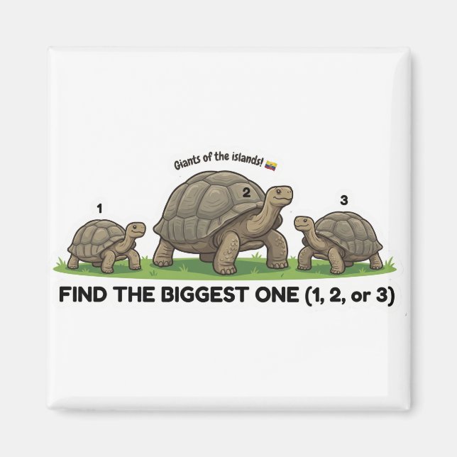 Find the Biggest One Animal World Quest for Toddle Magnet (Front)