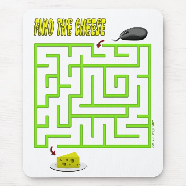 Find the Cheese Mouse Maze Standard Pad (Front)
