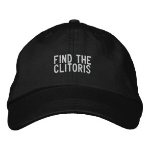 Find the clitoris embroidered hat