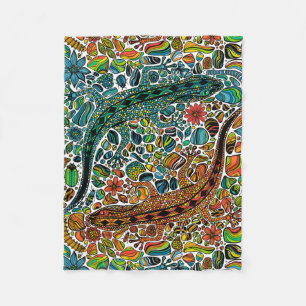 Find the geckos fleece blanket