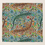 Find the geckos scarf<br><div class="desc">Hand drawn set of gecko, dragonfly, flowers and pebbles in doodle style. Elements for design.</div>