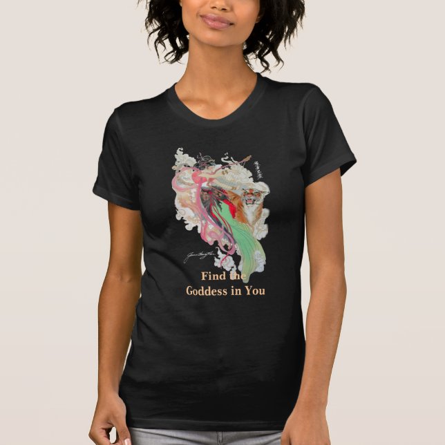 Find the Goddess dark shirt (Front)