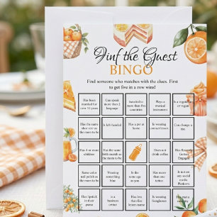 Find the Guest Baby shower bingo Game Card