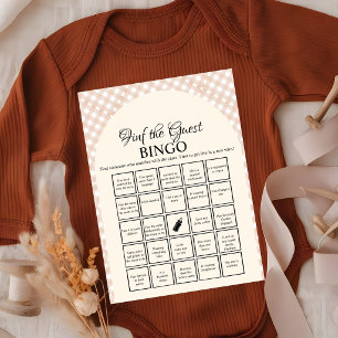 Find the Guest Baby shower bingo Game Card