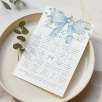 Find the Guest Bing Blue Bow Baby Shower game