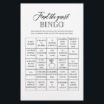 Find the guest bingo bridal shower game flyer<br><div class="desc">Enjoy your bridal shower with these simple and cute games. Check out our collection for more bridal shower games in the same style. Please note that these games are not editable.</div>