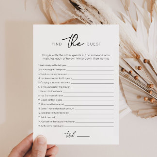 Find the guest Bridal Shower Editable card