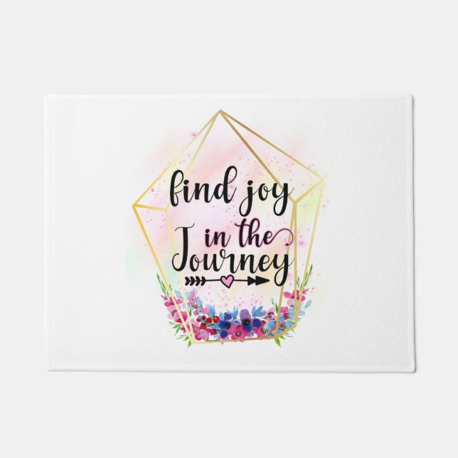 Find The Joy In The Journey Doormat (Front)