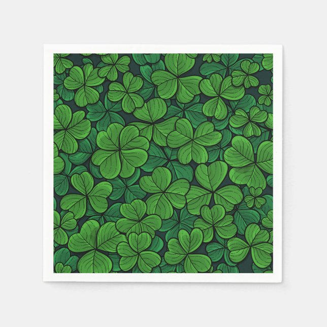 Find the lucky clover 2 napkin (Front)