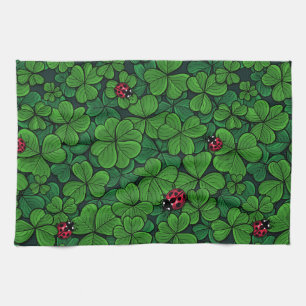 Find the lucky clover kitchen towel