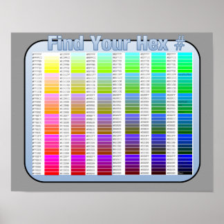 Find You Hex Number Poster