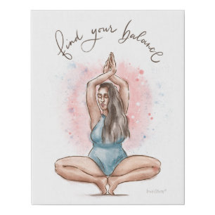Find Your Balance Canvas Yoga Posture
