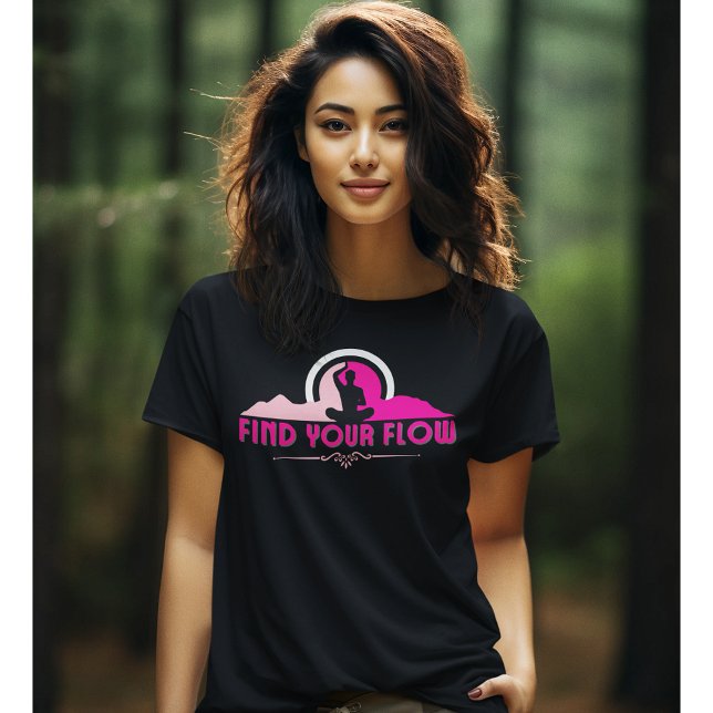 Find Your Flow Spiritual Journey Yoga Tshirt (Creator Uploaded)