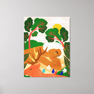 Find your happy place & go there often canvas print