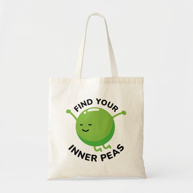 Find Your Inner Peas Tote Bag (Front)