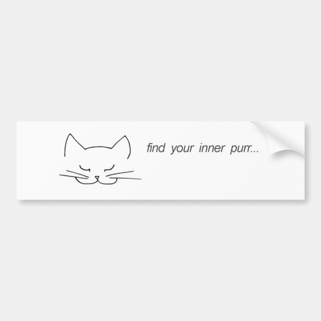 Find Your Inner Purr Bumper Sticker (Front)