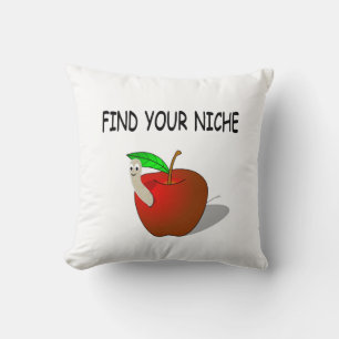Find Your Niche Throw Pillow