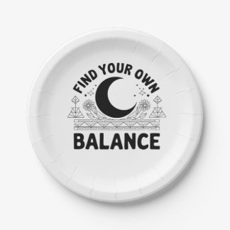 Find Your Own Balance  Paper Plate