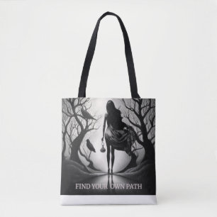 Find your own path tote bag