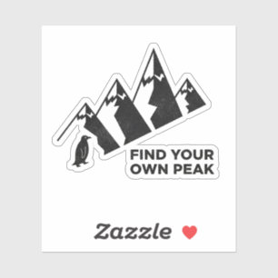 Find Your Own Peak– Inspirational Penguin Design