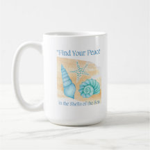 Find your peace in the shells of the sea.