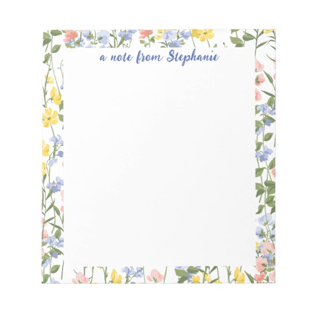 Find your Perfect Bloom Notepad (Front)