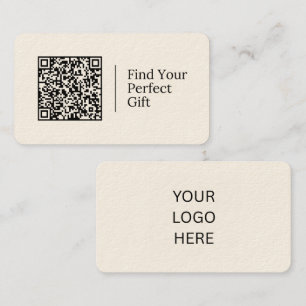Find Your Perfect Gift Customizable QR code Business Card