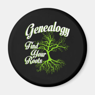 Find Your Roots Genealogy Family Historian Gift Magnet