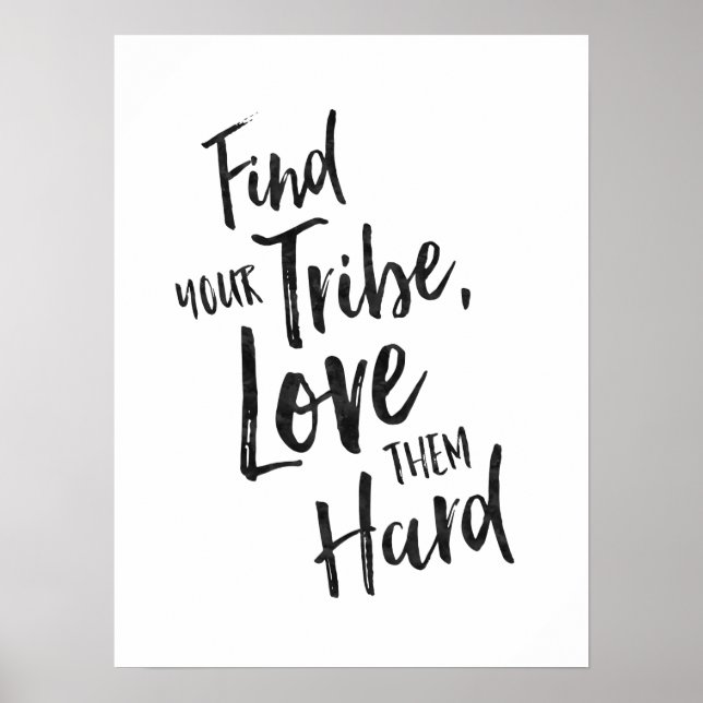 Find Your Tribe - Inspirational Poster (Front)