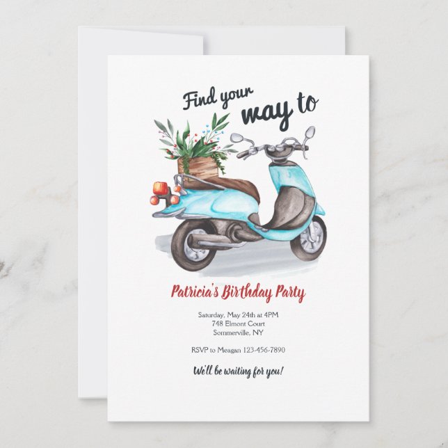 Find Your Way Invitation (Front)